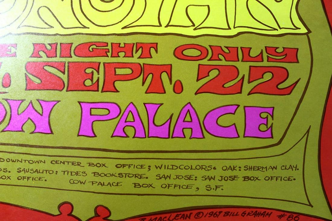 Donovan (USA, 9/27/1967) Concert Movie Poster 14" x 22" (1 of 2)