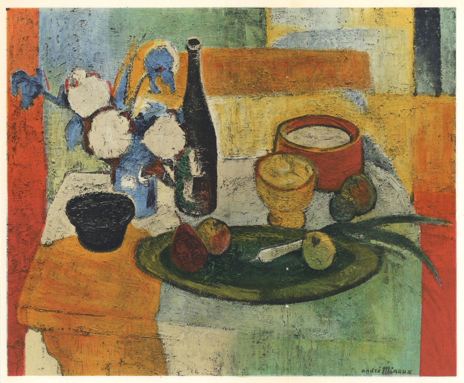 Andre Minaux lithograph "Nature morte" (1 of 1)