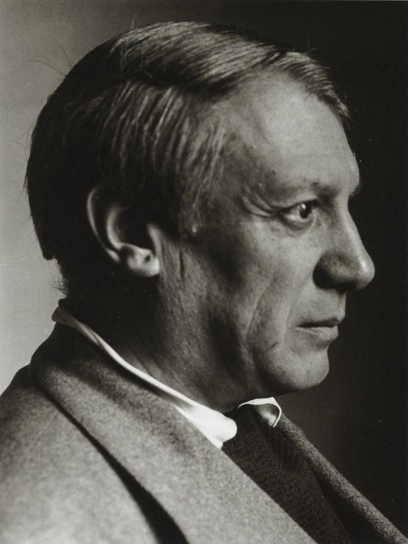 BRASSAI - Picasso, 1932: Artist: Brassai Title: Picasso, 1932 Medium: Photo Litho, 2000, Italy Dimensions: 7.4x9.85" Description: Heat Wax Mounted on 11x14" Conservation Board Artist Bio: Brassai was a Hungarian-French photog