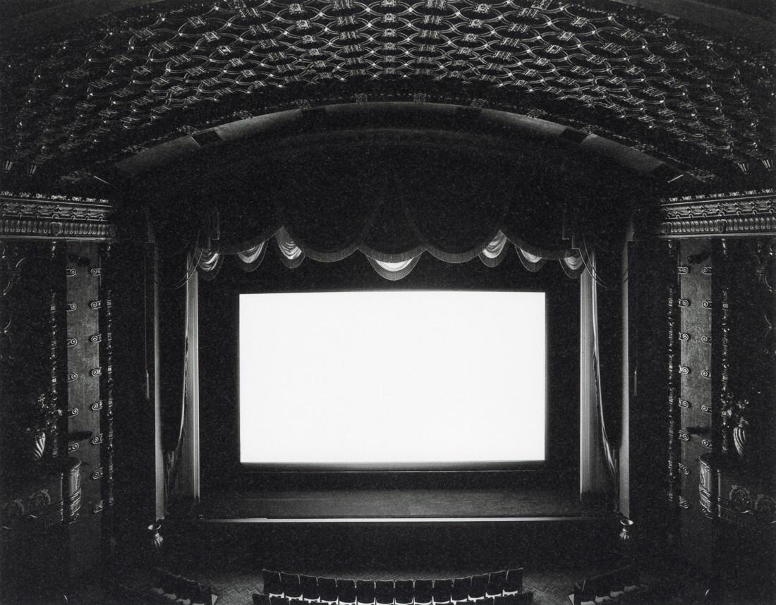 HIROSHI SUGIMOTO - El Capitan, Hollywood, 1993: Artist: Hiroshi Sugimoto Title: El Capitan, Hollywood, 1993 Medium: Photo Litho, 2016, Spain Dimensions: 9.4x7.35" Description: Heat Wax Mounted on 11x14" Conservation Board Artist Bio: Hiroshi Sugimo
