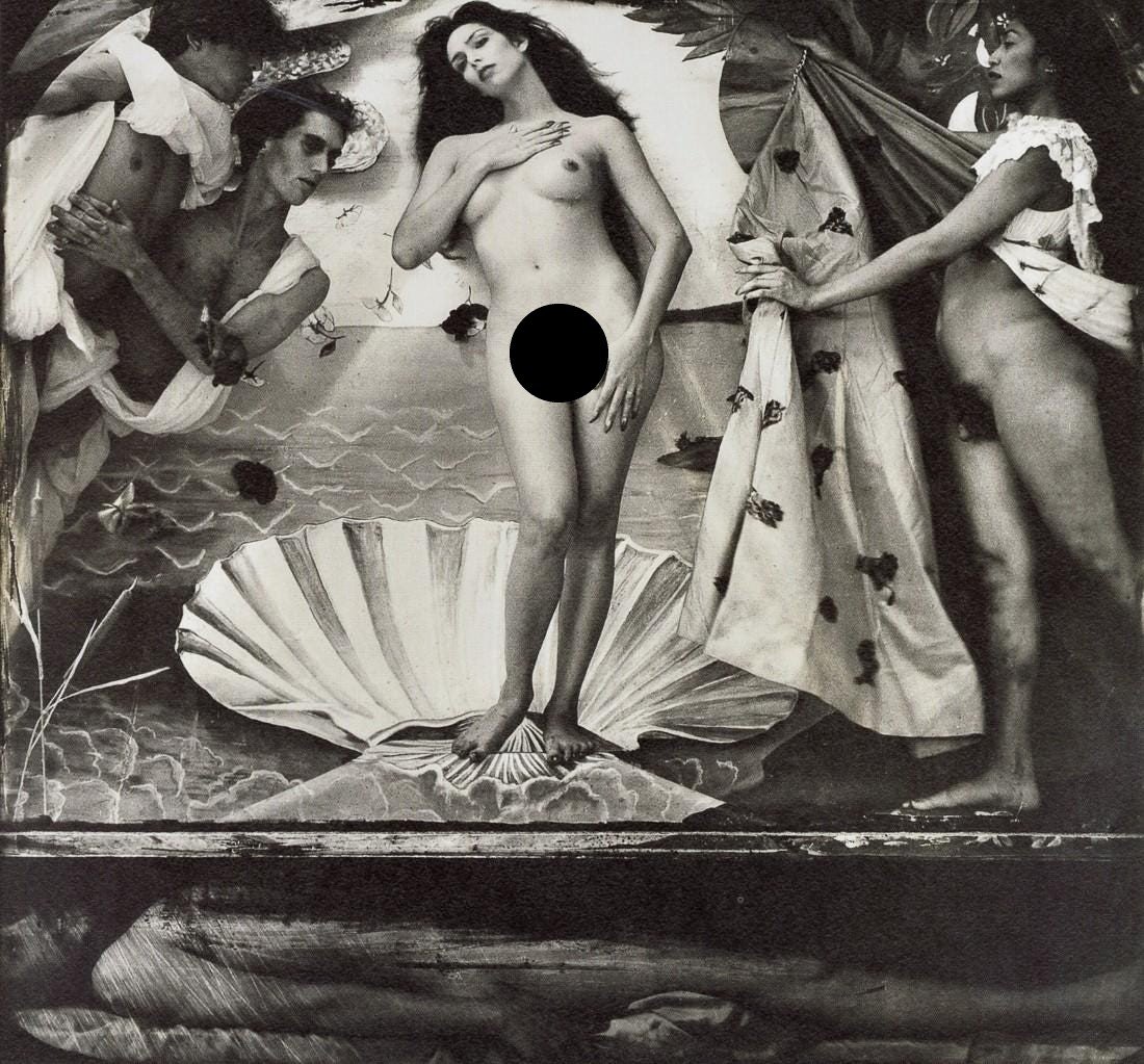 JOEL-PETER WITKIN - Gods of Earth and Heaven, 1988: Artist: Joel-Peter Witkin Title: Gods of Earth and Heaven, Los Angeles, 1988 Medium: Photo Litho, 2011, Czech Republic Dimensions: 6.45x6" Description: Heat Wax Mounted on 8.5x11" Conservation Board A