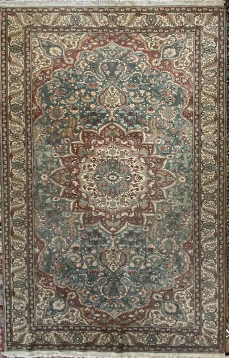 Hand Knotted Persian Kerman Rug, 10ft 4 in x 6ft 5in, (1 of 10)