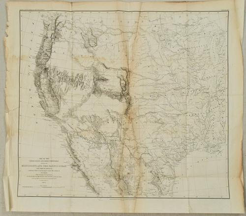 1857-58 Emory Map of Western United States -- Map of (1 of 1)