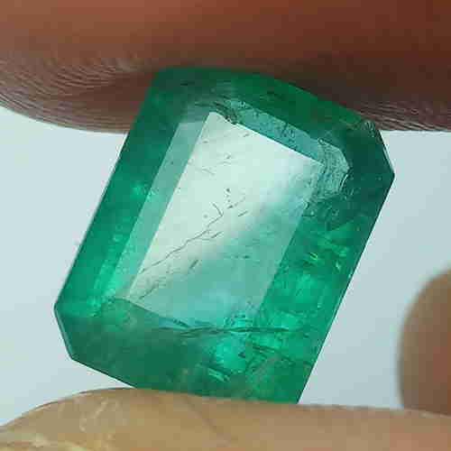 2.60 CTS NATURAL ZAMBIAN EMERALD OCTAGON GOOD CUTTING (1 of 5)