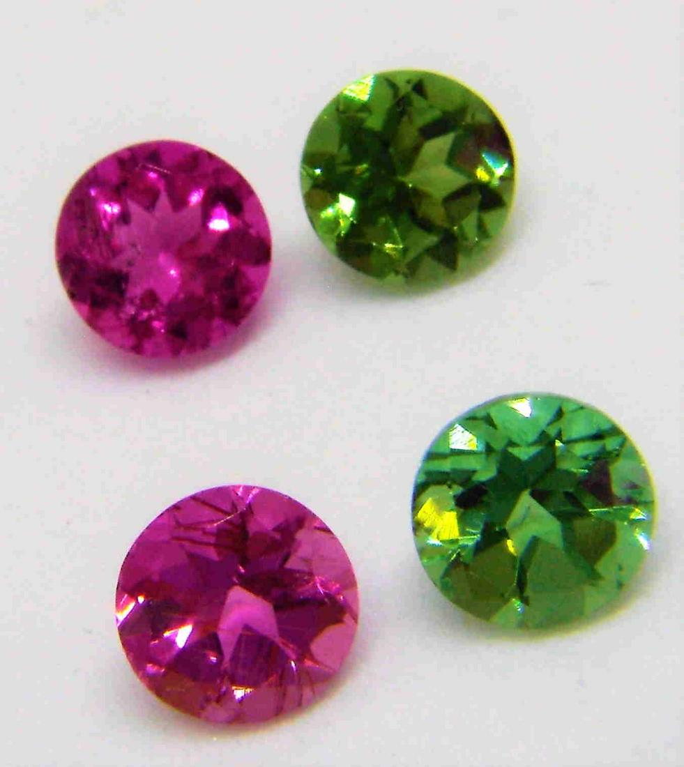 Pink Green Tourmaline Pair - 2.05 ct (1 of 9)