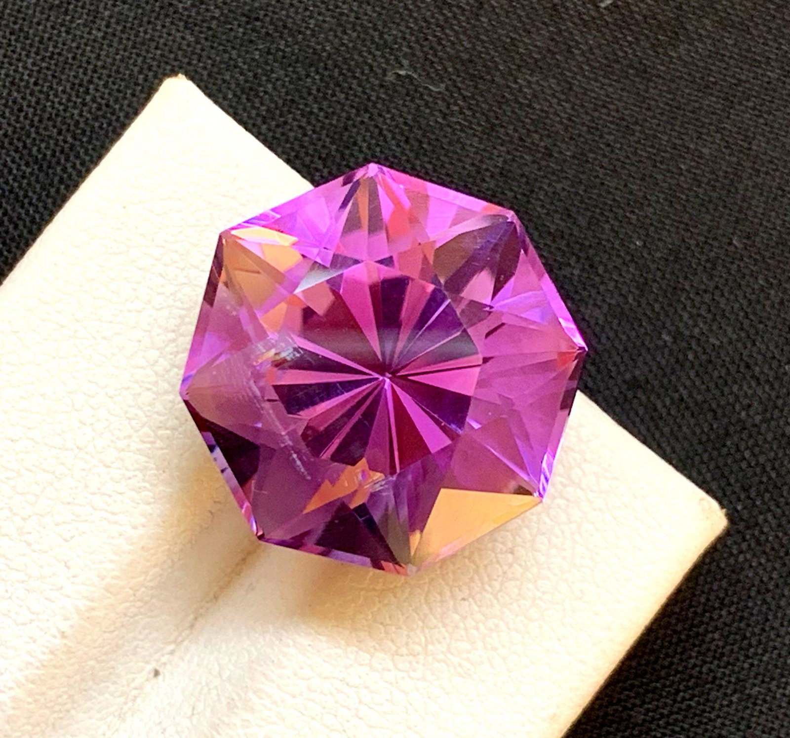 Amethyst Gemstone, Octagonal Cut, Deep Pink Purple, (1 of 6)