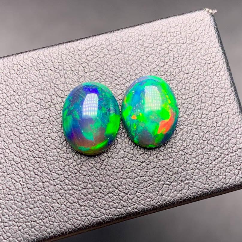 Natural Oval Cut 3.20 Carats Opal Loose Gemstone 2 pac (1 of 6)