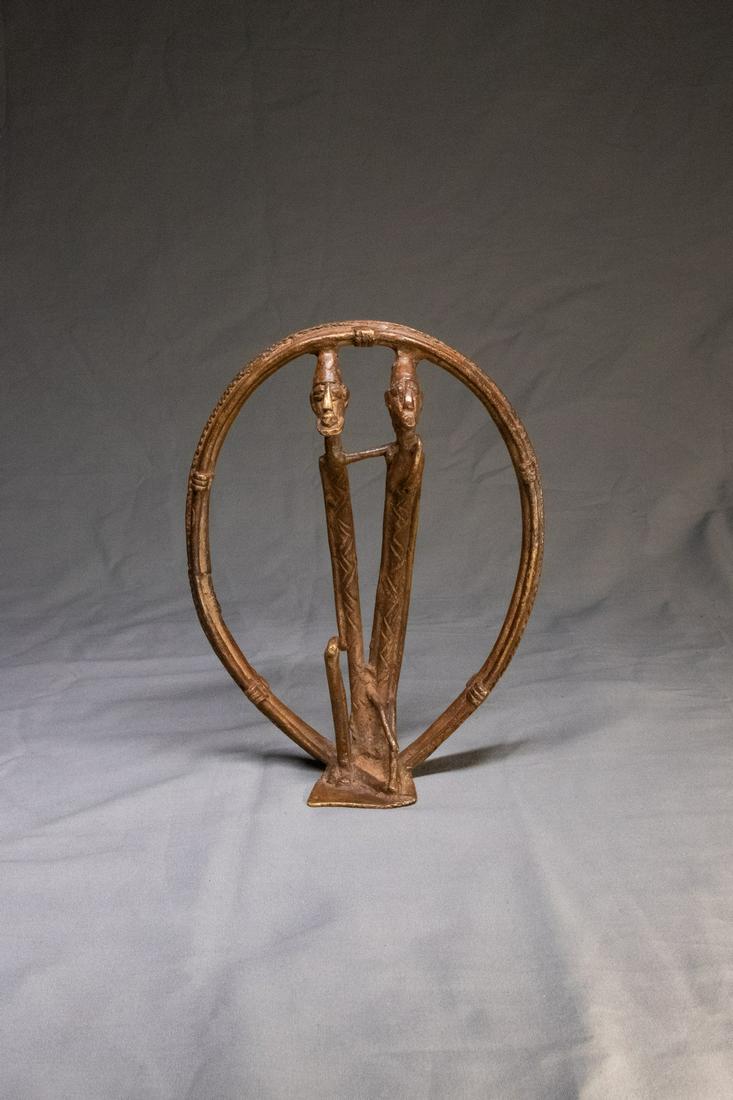 Dogon brothers: Title: Dogon brothers Date/Period: 19th Century Materials/Origin: Mali, Africa Dimensions: 5 1/2in x 2 1/2in x 7 1/4in Reserve: $150.00 Shipping: Domestic: Flat-rate of $12.00 to anywhere within the
