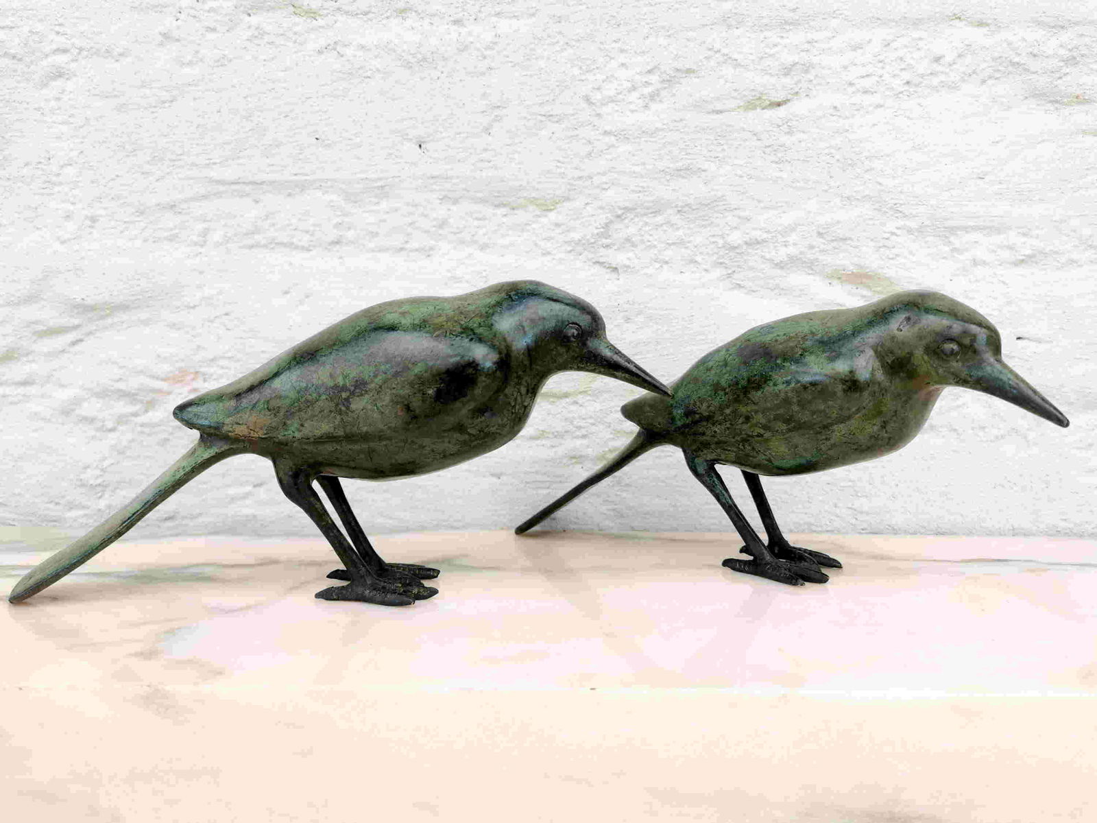 Pair of bronze birds - Bird ornaments - Easter (1 of 10)