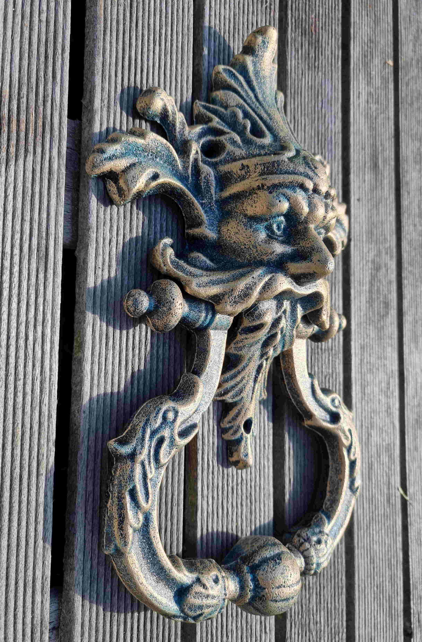 Large cast iron door knocker - Doorknob - Mythical door (1 of 10)