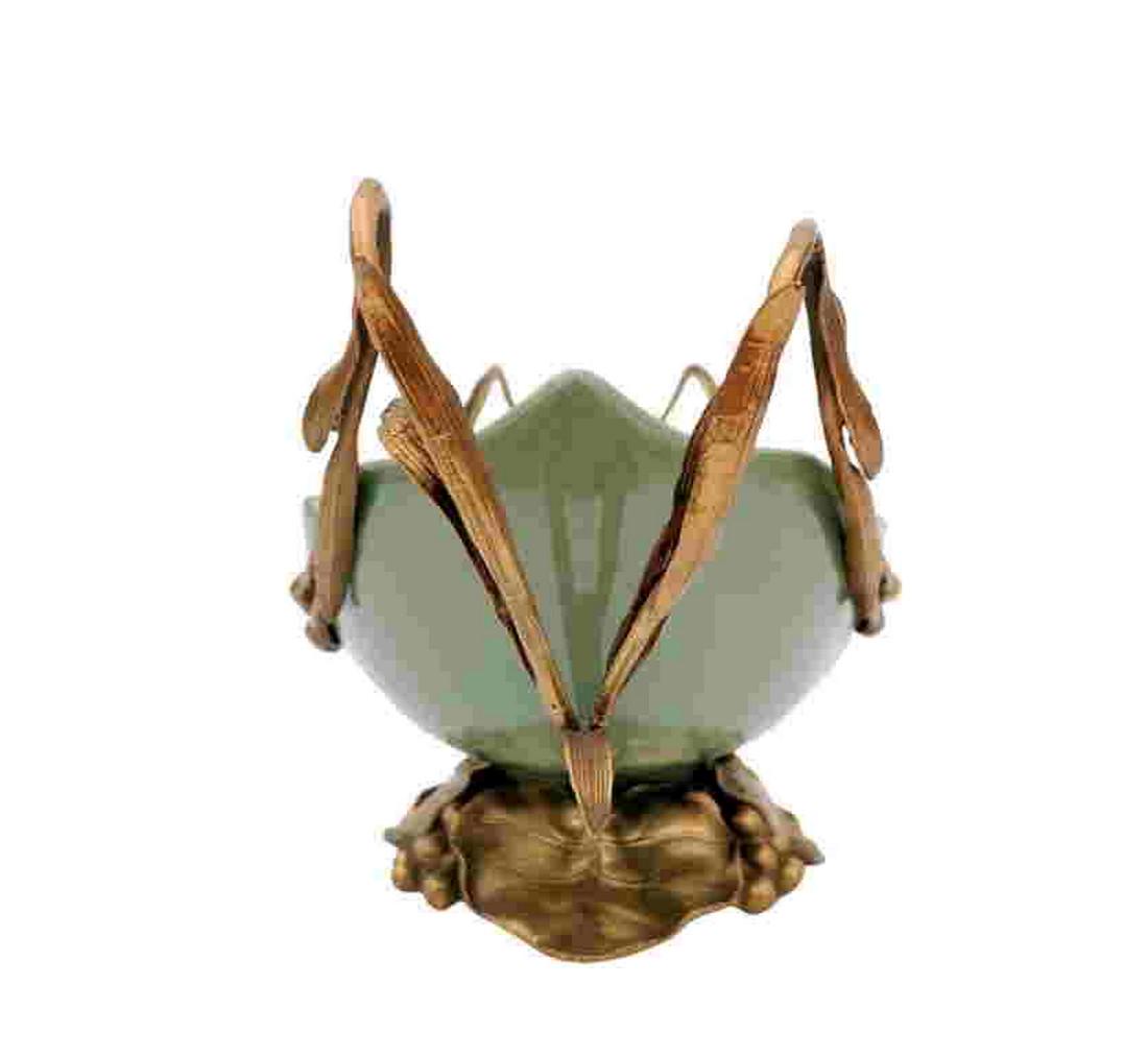 Ceramic bowl with bronze ornaments - Lily - Boho Chic (1 of 10)