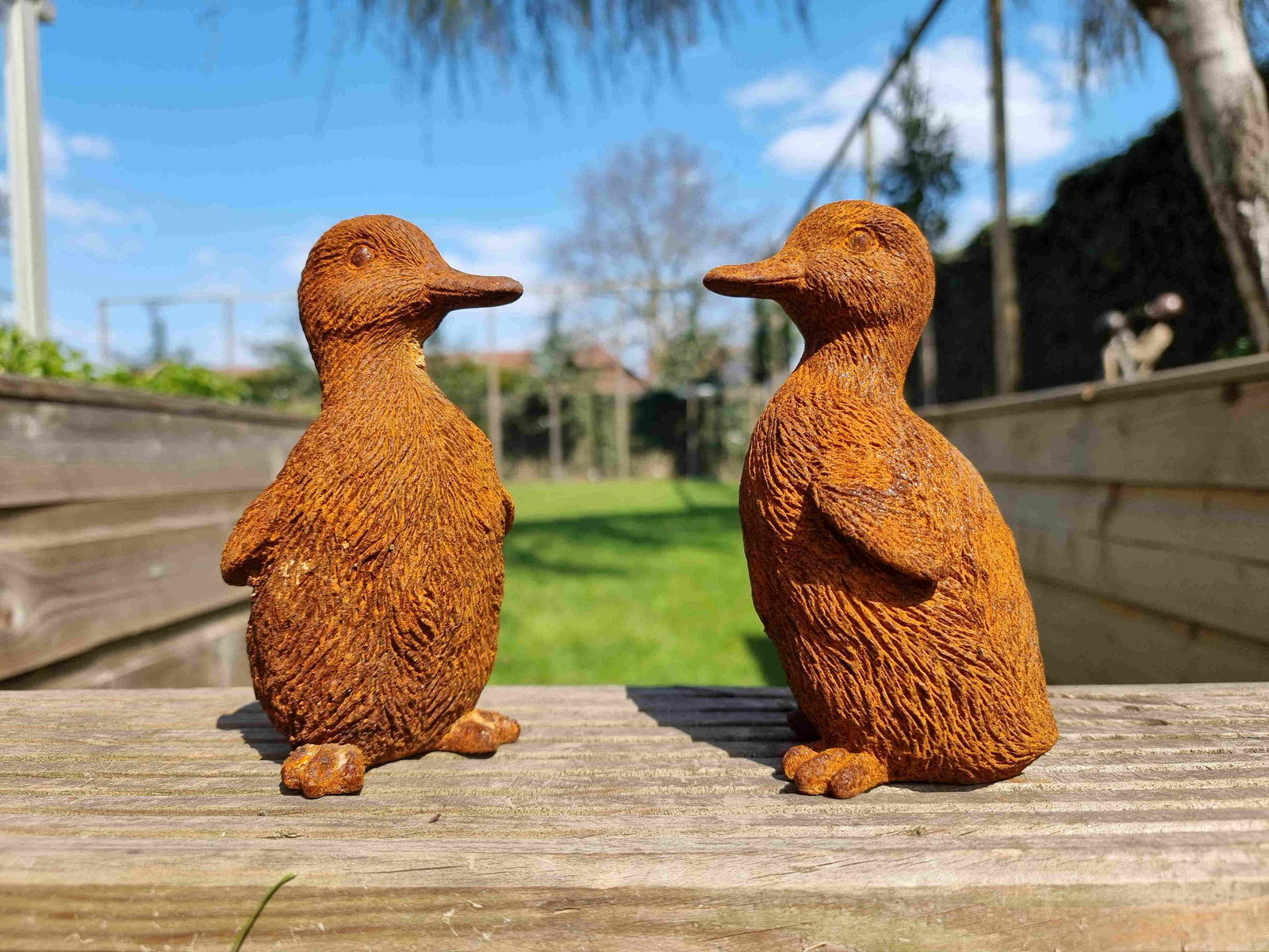 Cast iron ducklings - Courtyard ornaments - Garden (1 of 7)