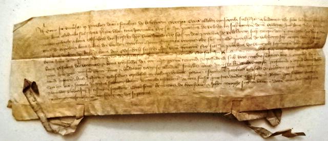 1407 Vellum Medieval Manuscript Legal Document (1 of 2)