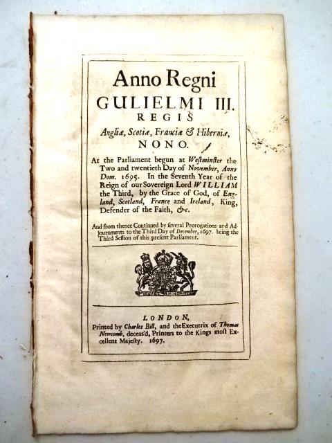 1697 English Act Hammered Coinage (1 of 2)