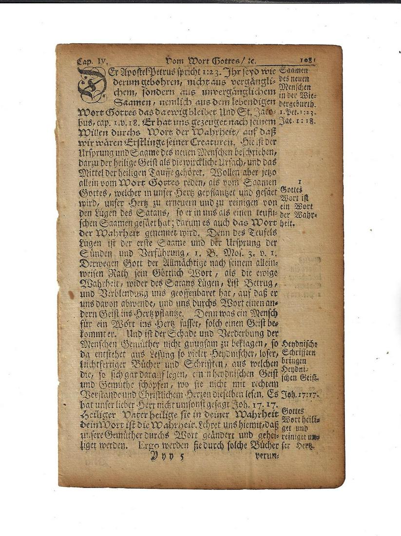1751 Leaf Fraktur Printing Benjamin Franklin (1 of 2)