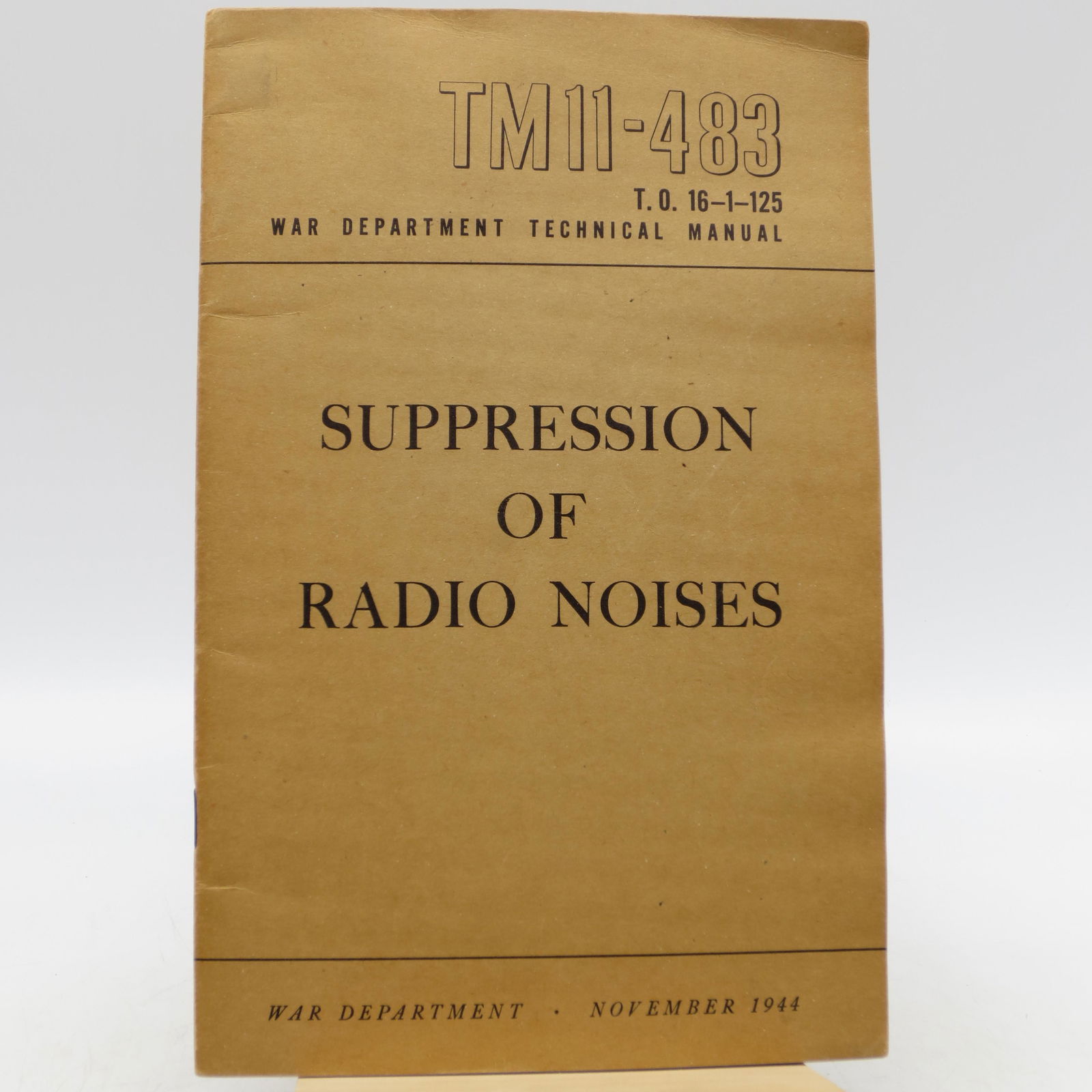 Suppression of Radio Noises (War Department Technical (1 of 1)