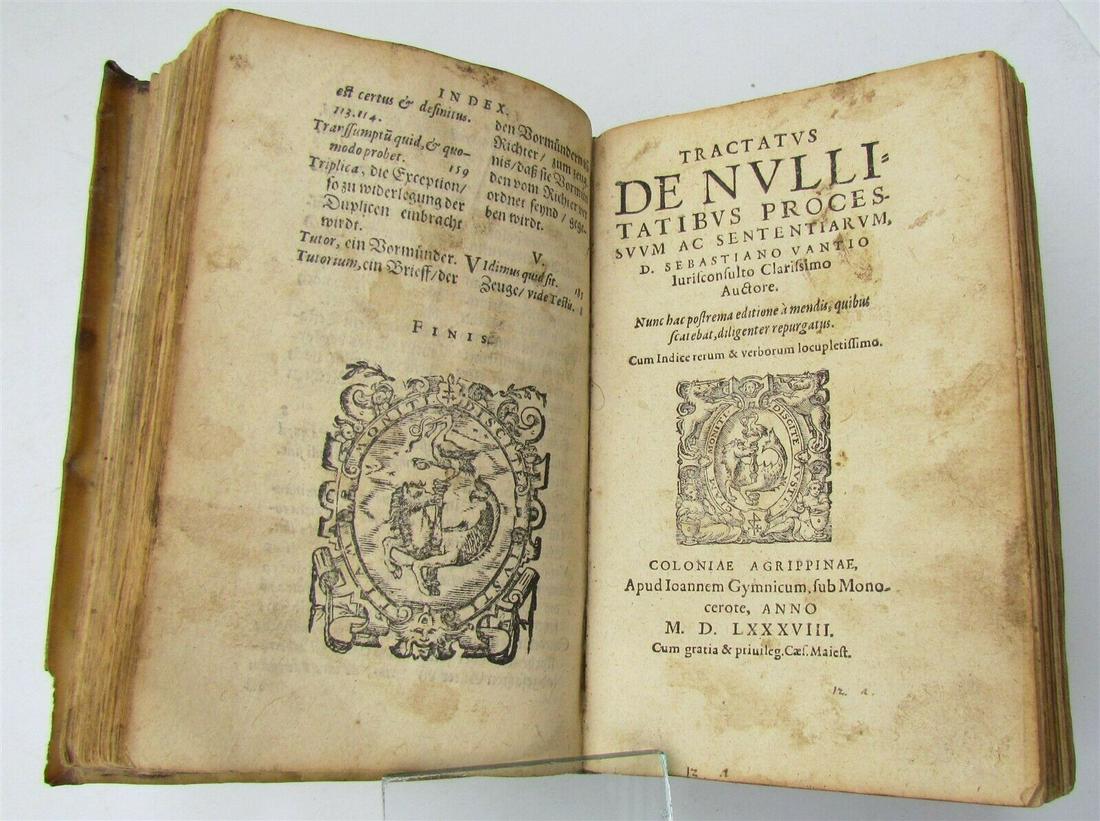 1588 - 1592 16th CENTURY GERMAN LAW BOOK antique VELLUM (1 of 7)