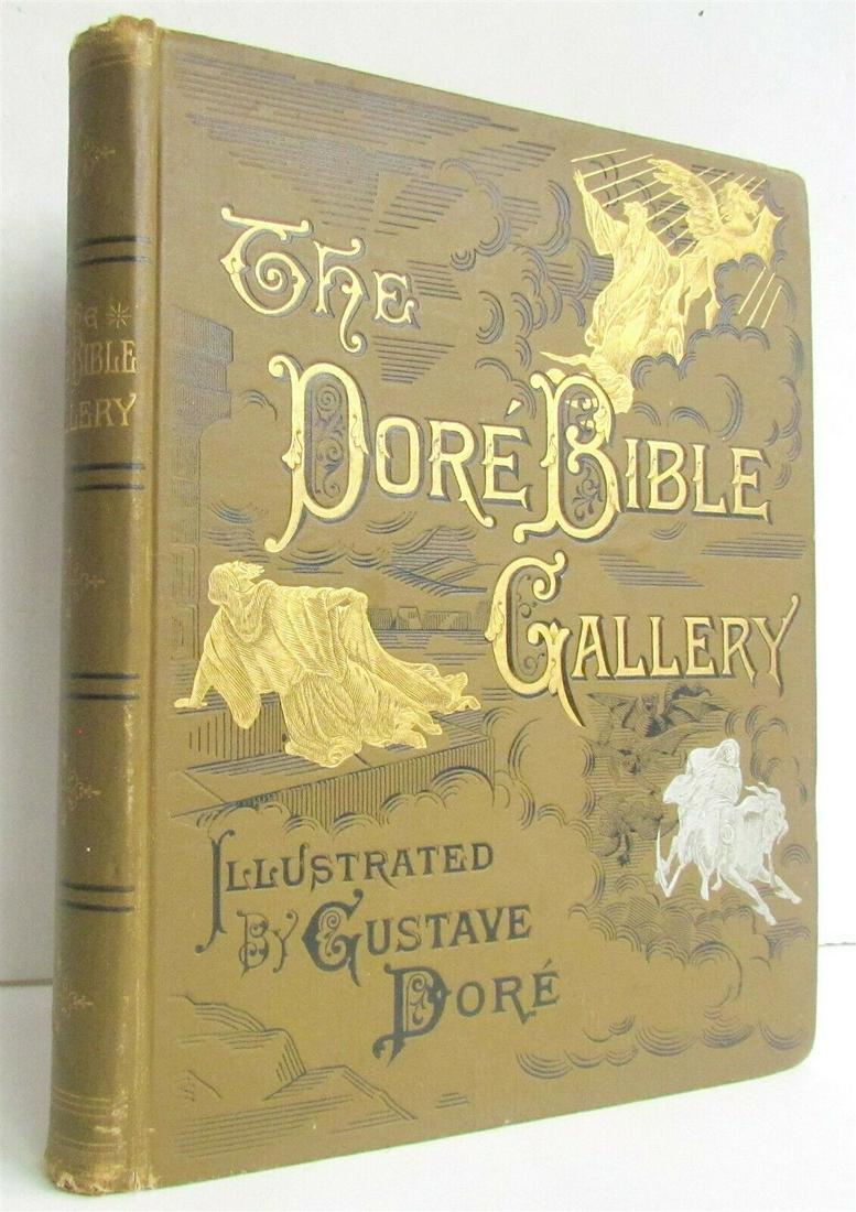 BIBLE GALLERY illustrated by GUSTAVE DORE antique FOLIO (1 of 12)