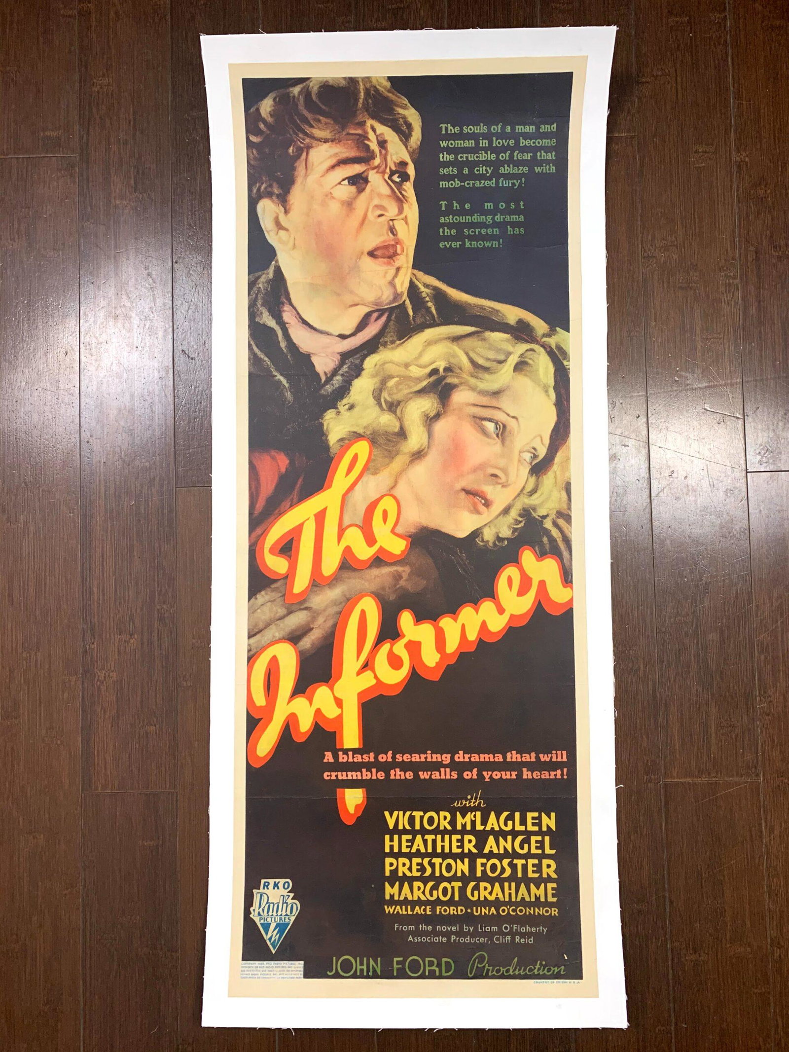 The Informer - Dir. John Ford (1935) US Movie Poster: Condition: VG/EXC Reserve: $1,233.00 Shipping: Domestic: Flat-rate of $22.00 to anywhere within the contiguous U.S. International: Foreign shipping rates are determined by destination. Combined shippi