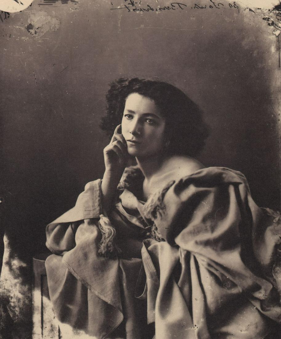 NADAR - Sarah Bernhardt ca 1864: Artist: NADAR Print Title: Sarah Bernhardt ca 1864 Printing Date: 1990’s Medium: photo-lithograph Printed in: Switzerland Image Size: 8.5 x 7” Gaspard-Félix Tournachon ( (6 April 1820 – 20 M