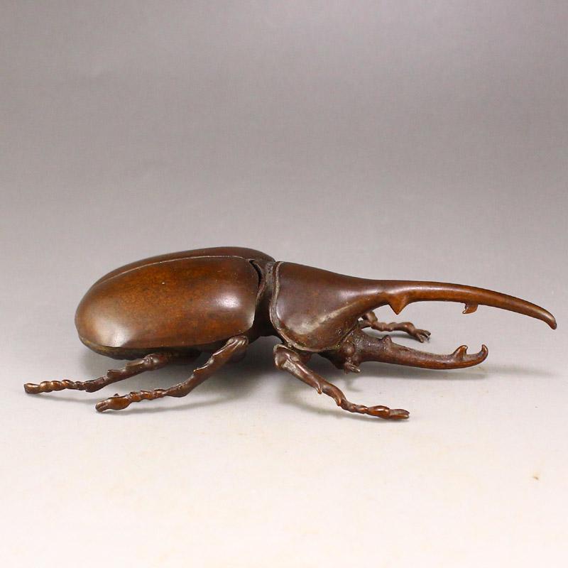 Vivid Chinese Red Copper Beetle Statue (1 of 8)