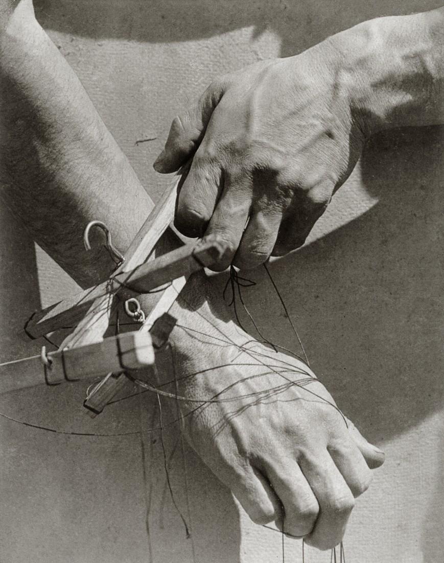 TINA MODOTTI - Hands of the Puppeteer, 1929: Artist: Tina Modotti Title: Hands of the Puppeteer, 1929 Medium: Photo Litho, 1999, China Dimensions: 5.75x7.25" Description: Heat Wax Mounted on 8.5x11" Conservation Board Artist Bio: Tina Modotti (1