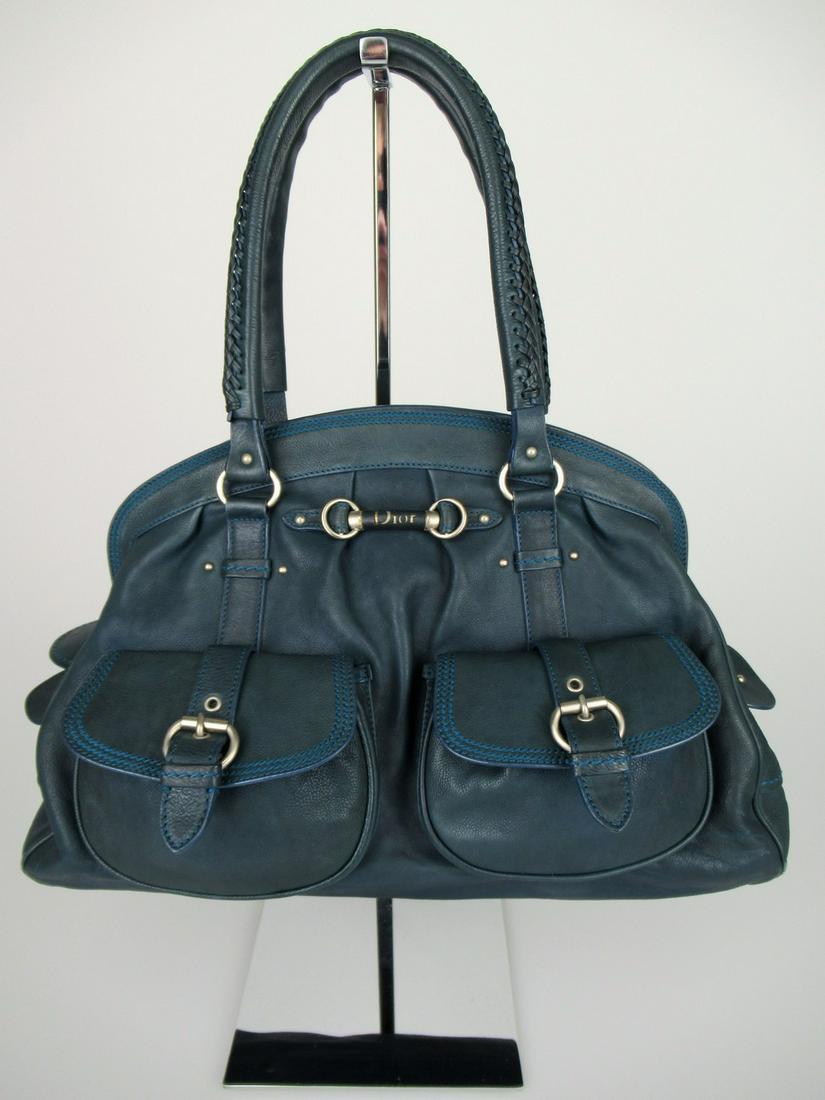 CHRISTIAN DIOR "Détective" handbag in light blue (1 of 14)