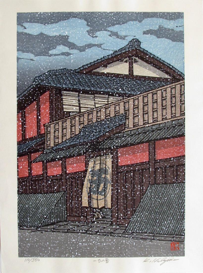 Katsuyuki: Rokka, Ichiriki Tea House in Snow (1 of 2)