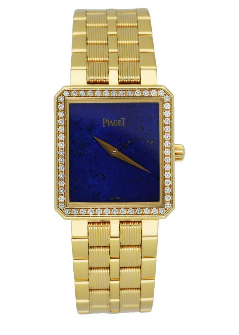 Piaget 50155 M601D Lapis Dial 18K Yellow Gold Diamond (1 of 4)