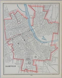 1898 Cram Map of Nashville [verso] Memphis -- Nashville: Title: 1898 Cram Map of Nashville [verso] Memphis -- Nashville [verso] MemphisCartographer: G CramYear / Place: 1898, ChicagoMap Dimension (in.): 12.9 X 10 in. This is a very nice and detailed maps