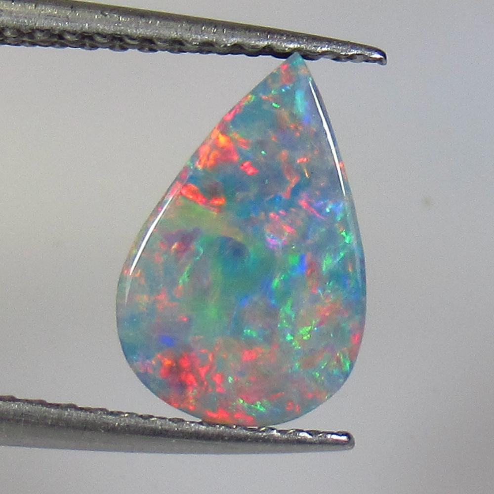 2.24 Ct Natural Australian Doublet Opal Pear Cabochon (1 of 2)