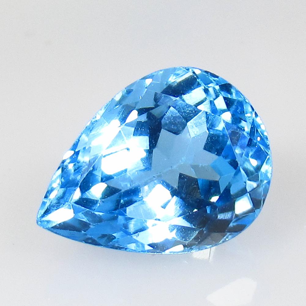 5.95 Ct Natural Blue Topaz Pear Cut: No Reserve! Title: 5.95 Ct Natural Blue Topaz Pear Cut Stone Clarity: VVS Gemstone: Natural Blue Topaz Carat Weight: 5.95 Size/Dimensions: 12.50 x 9.50 x 7.30 mm Additional Information: Excelent Pear 