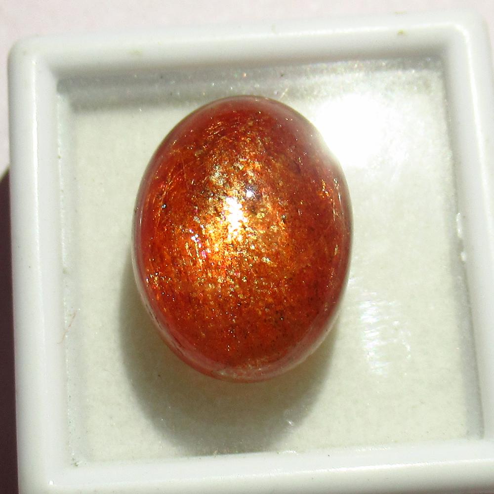 14.20 Ct Natural Sunstone Oval Cab (1 of 2)