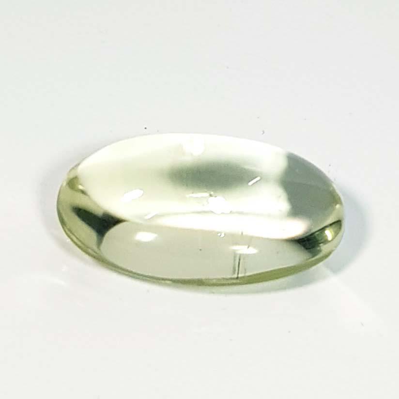 Natural Green Amethyst Oval Cabochon 10.94 Ct (1 of 5)