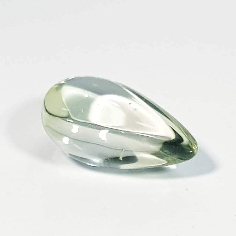 Natural Green Amethyst Pear Cabochon 7.62 Ct (1 of 5)