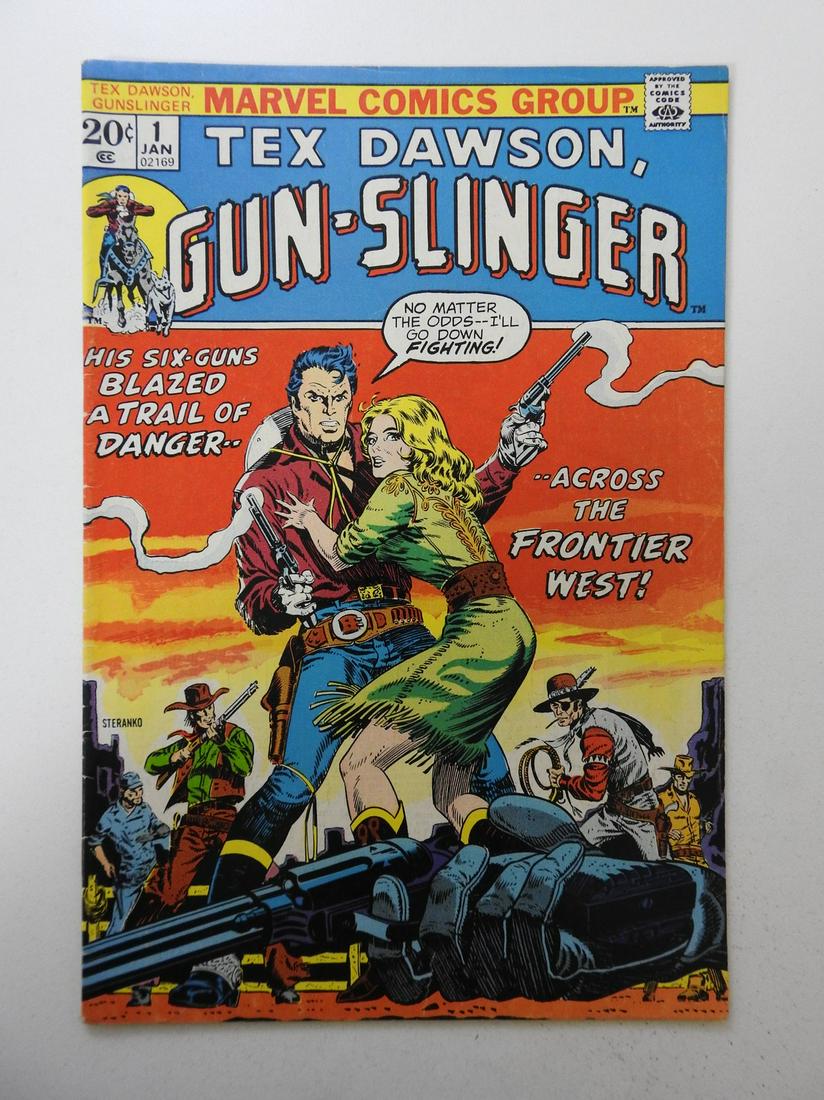 Tex Dawson, Gun-Slinger #1: No Reserve! Tex Dawson, Gun-Slinger #1 Shipping: Domestic: Flat-rate of $9.99 (1-8 items) or $19.99 (9+ items) to anywhere within the contiguous U.S. International: Foreign shipping rates are determin