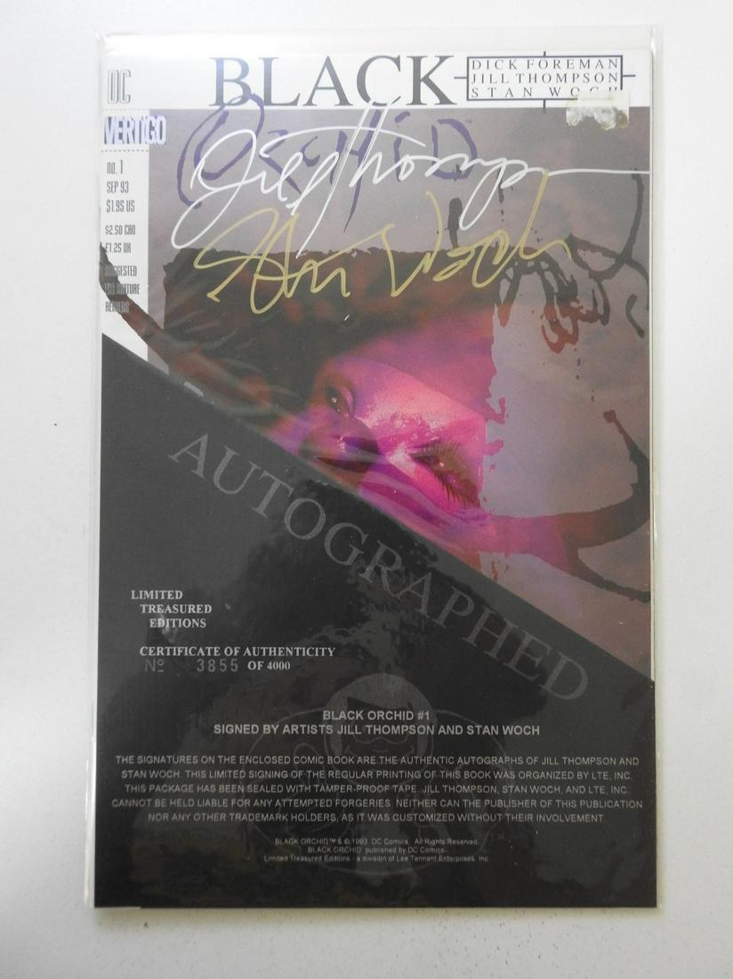 Black Orchid #1 Signed by Jill Thompson and Stan Woch: No Reserve! Black Orchid #1 Signed by Jill Thompson and Stan Woch Shipping: Domestic: Flat-rate of $9.99 (1-8 items) or $19.99 (9+ items) to anywhere within the contiguous U.S. International: Foreign 