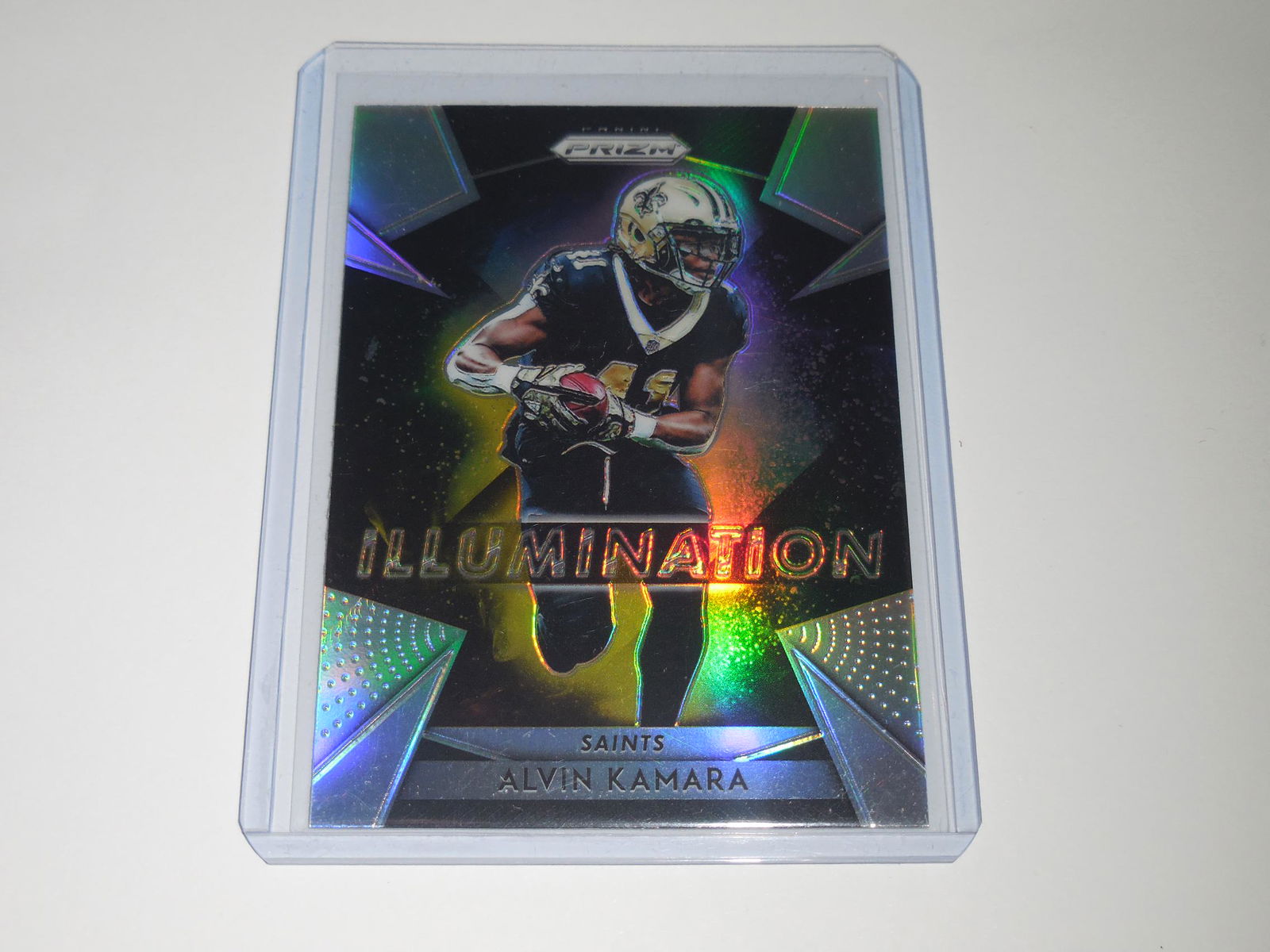 2018 PRIZM ALVIN KAMARA ILLUMINATION SILVER PRIZM (1 of 2)
