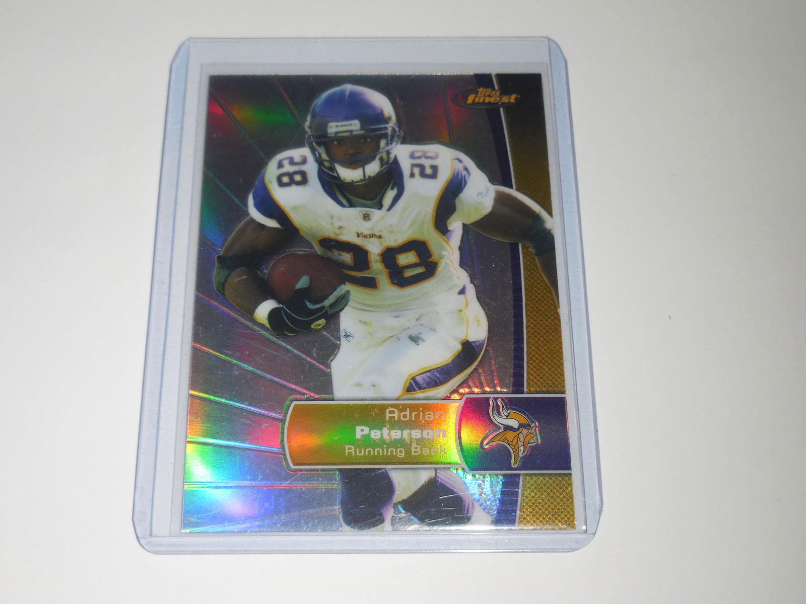 2012 TOPPS FINEST ADRIAN PETERSON REFRACTOR (1 of 2)