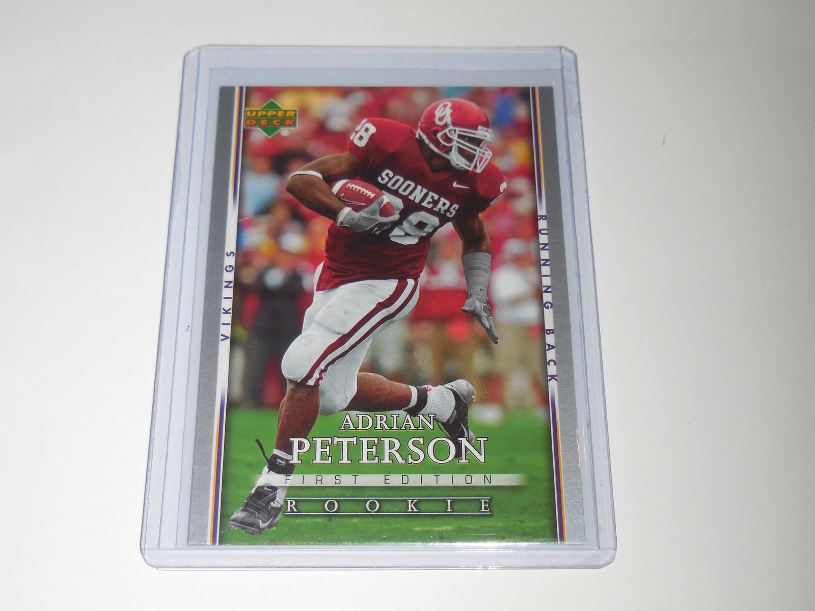 2007 UPPER DECK ADRIAN PETERSON FIRST EDITION ROOKIE (1 of 2)