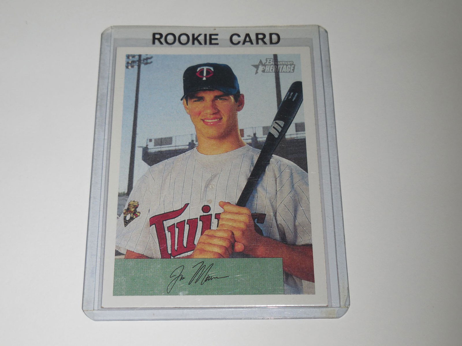 2002 BOWMAN HERITAGE JOE MAUER ROOKIE CARD (1 of 2)