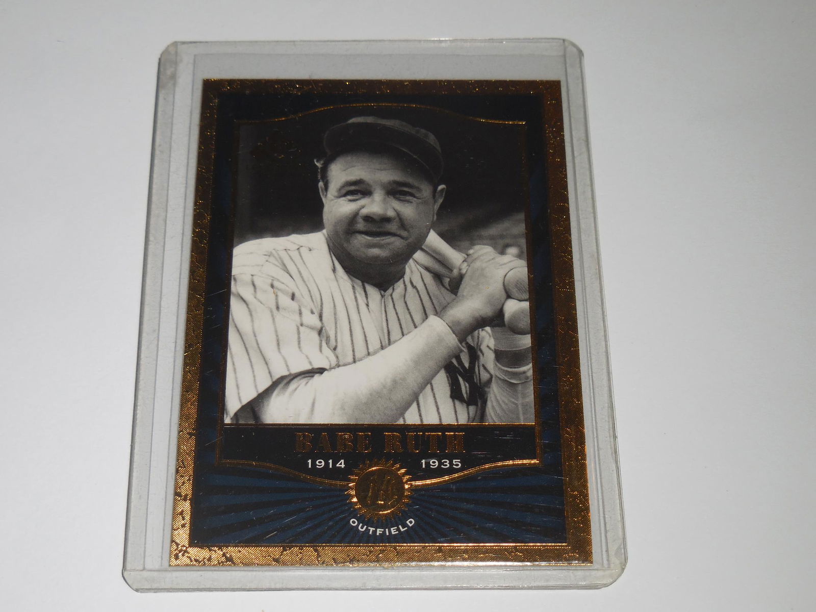2001 SP LEGENDARY CUTS BABE RUTH GOLD BORDER (1 of 2)