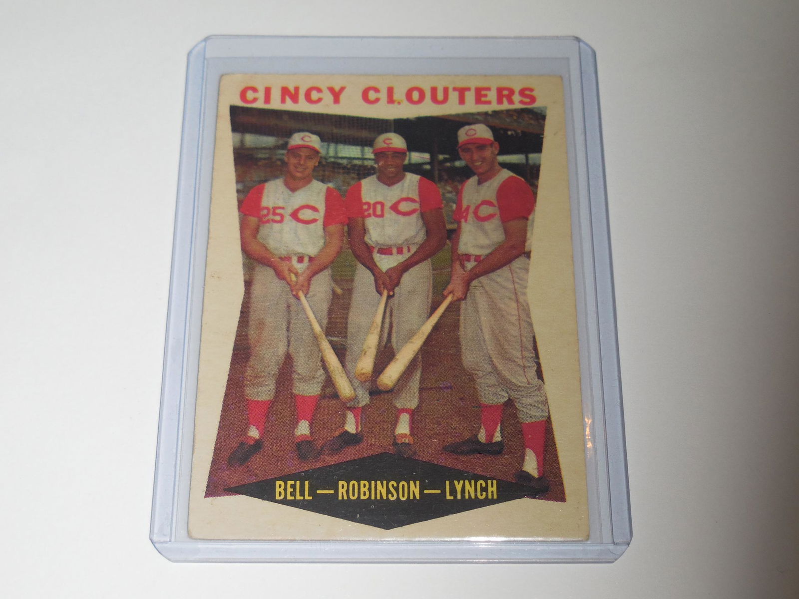 1960 TOPPS CINCY CLOUTERS BELL ROBINSON LYNCH REDS (1 of 2)