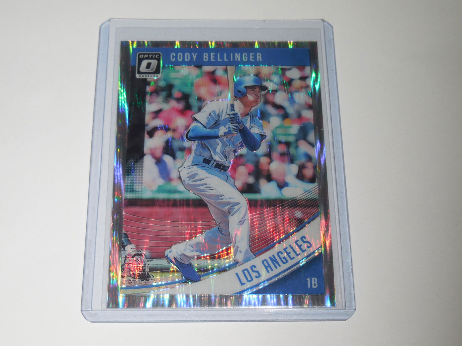 2018 DONRUSS OPTIC CODY BELLINGER SHOCK PRIZM (1 of 2)