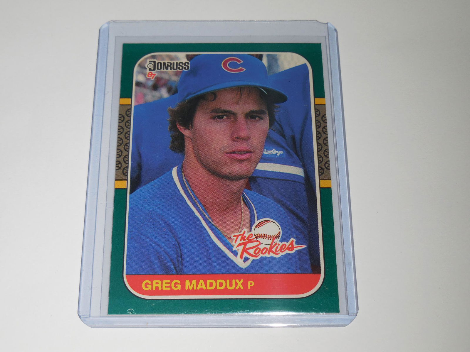 1987 DONRUSS GREG MADDUX THE ROOKIES ROOKIE CARD (1 of 2)