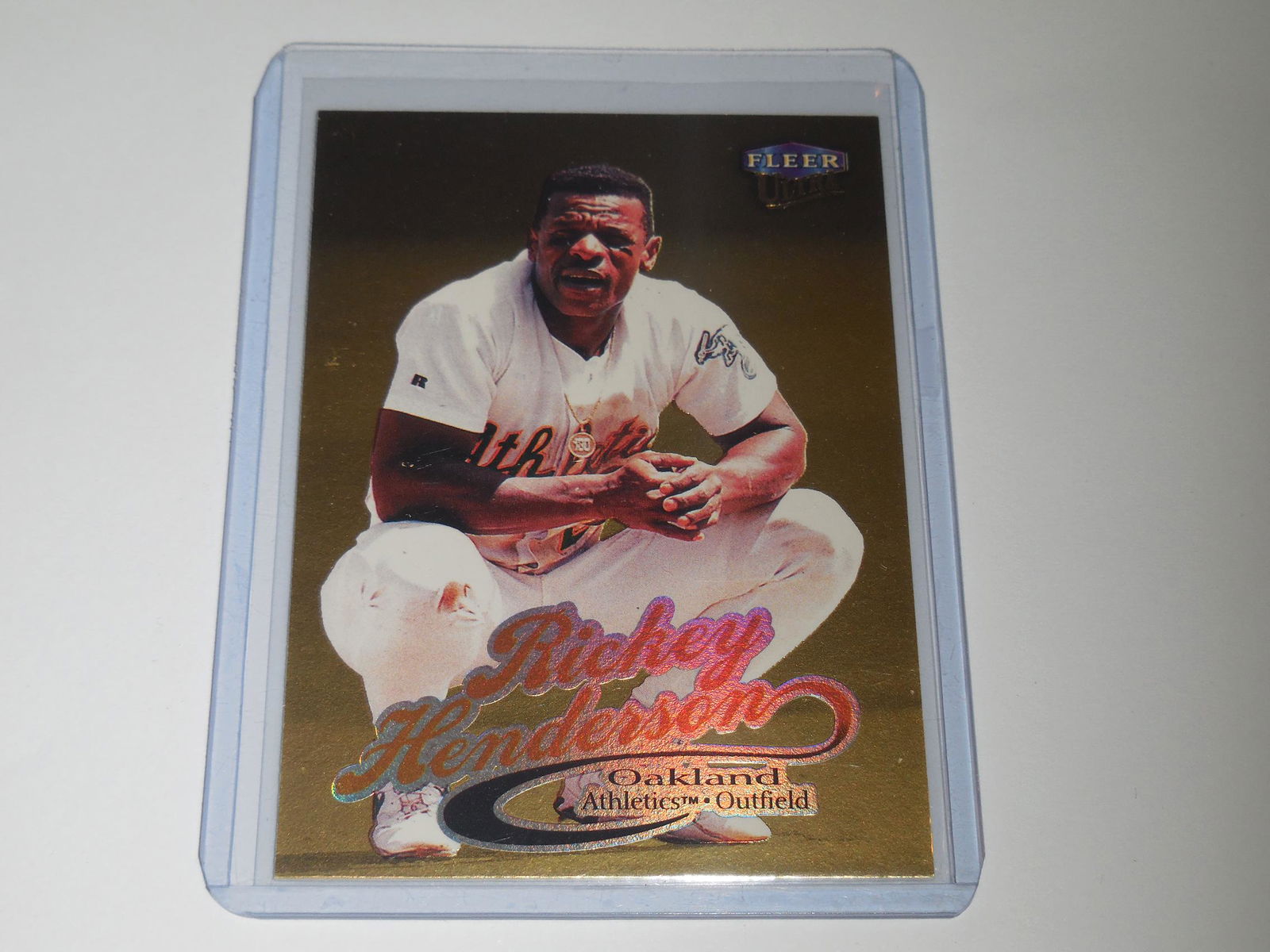 1999 FLEER ULTRA RICKEY HENDERSON GOLD MEDALLION HOLO (1 of 2)