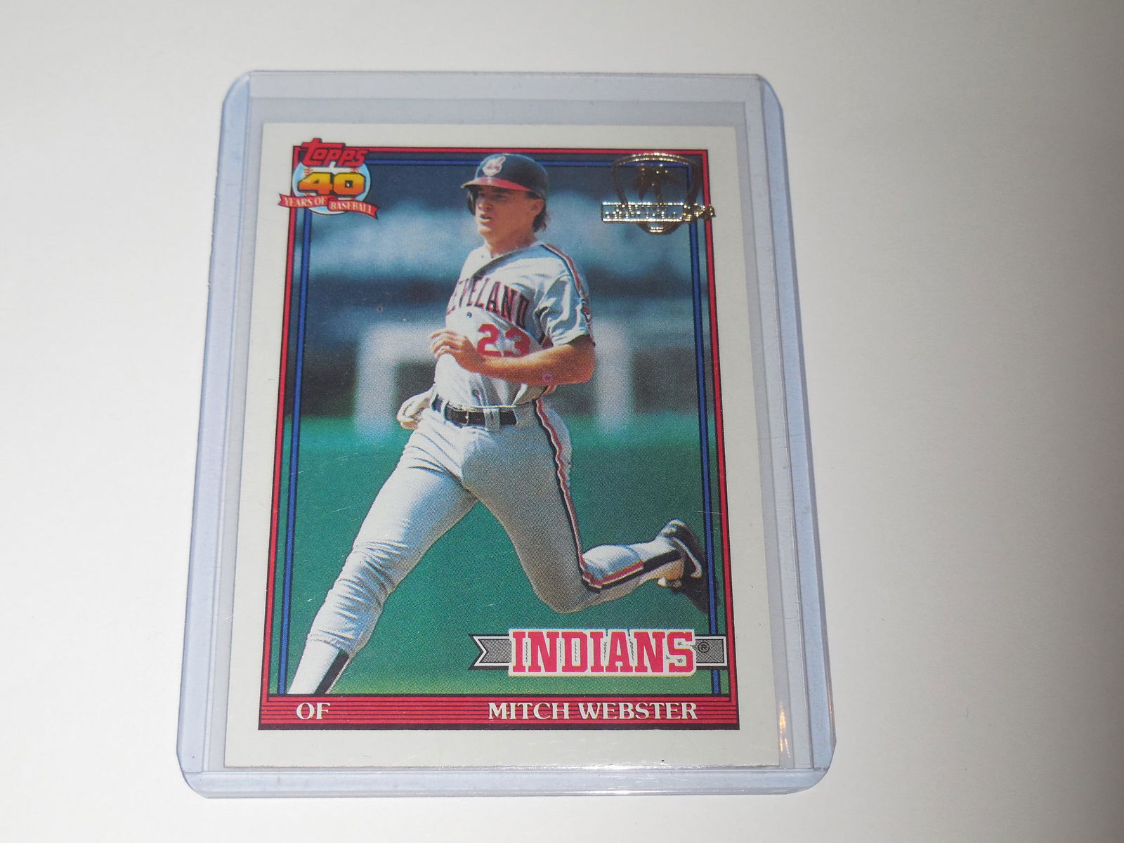 1991 TOPPS MITCH WEBSTER RARE OPERATION DESERT SHIELD (1 of 3)