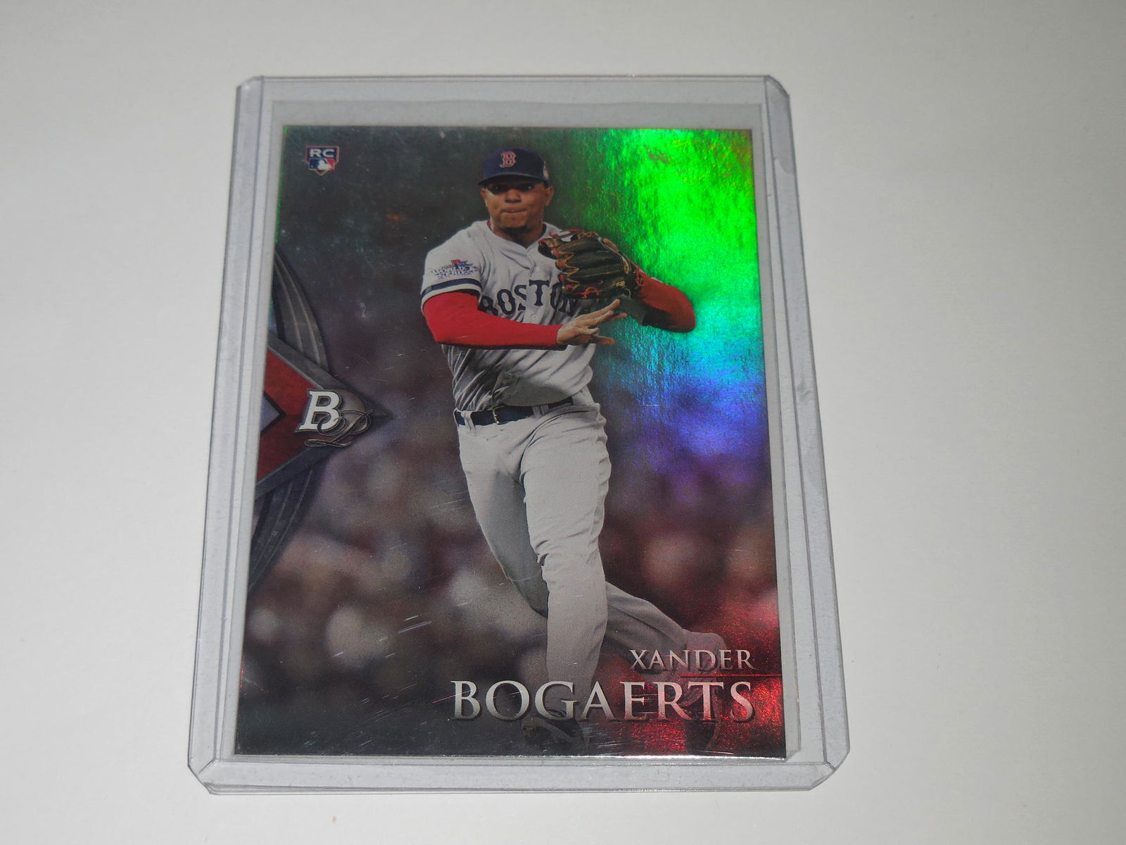 2014 BOWMAN PLATINUM XANDER BOGAERTS HOLO ROOKIE CARD (1 of 2)