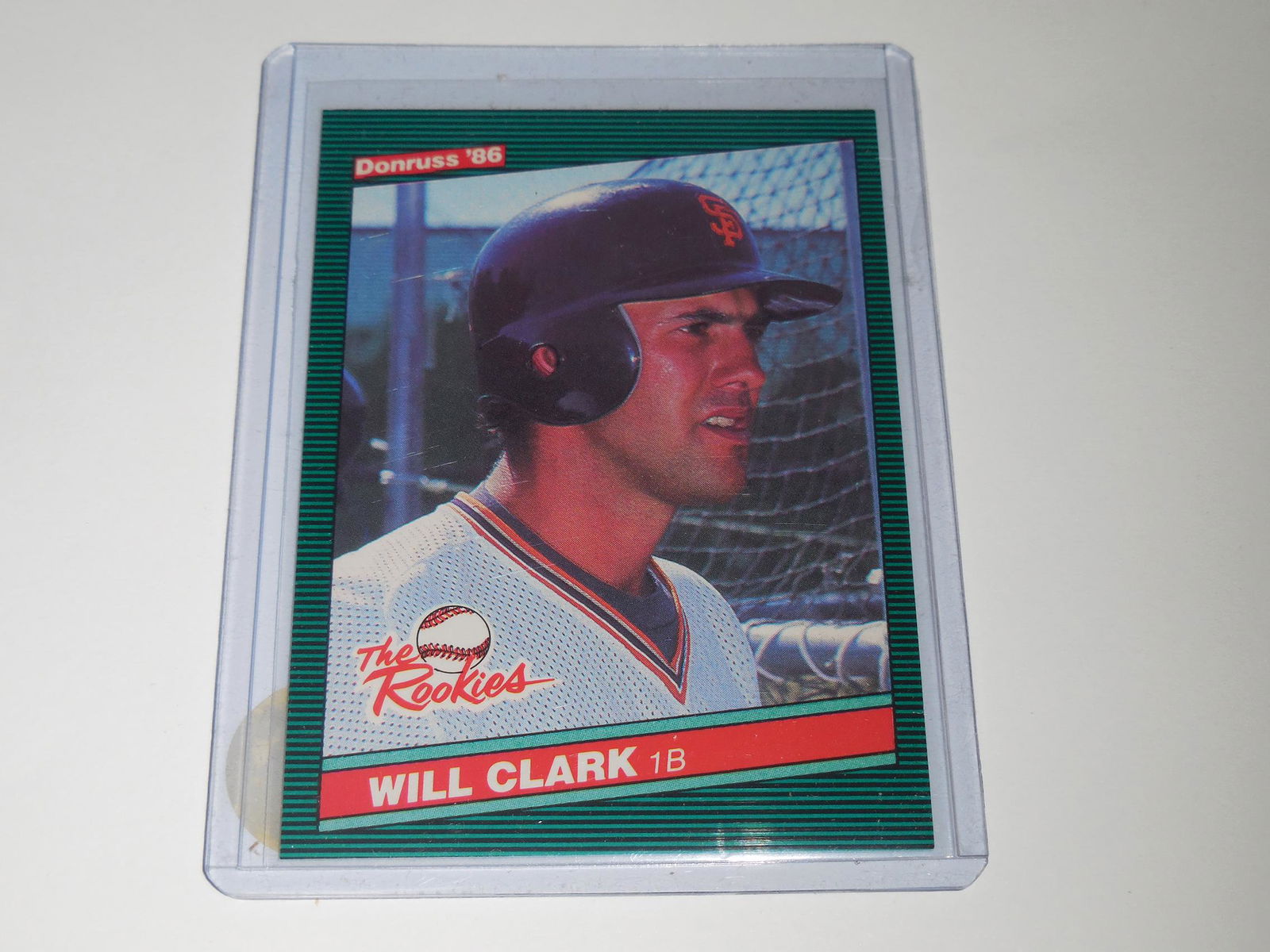 1986 DONRUSS WILL CLARK THE ROOKIES ROOKIE CARD (1 of 2)