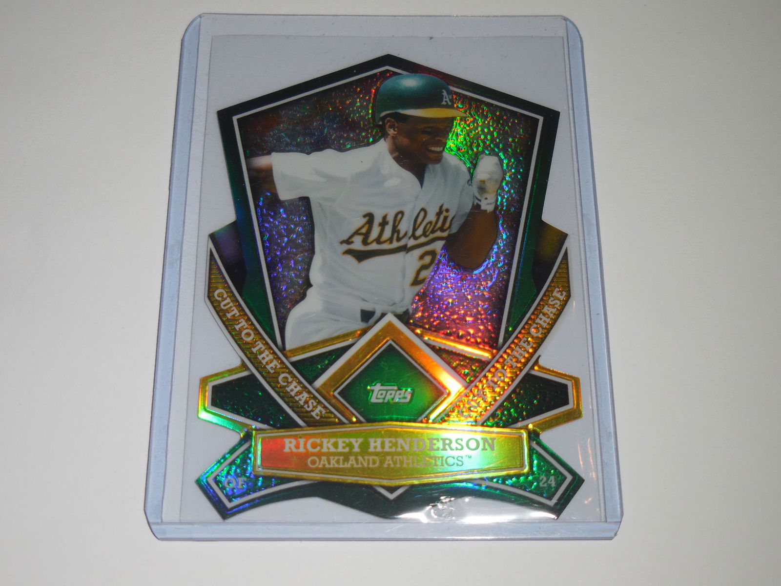 2013 TOPPS RICKEY HENDERSON DIE CUT REFRACTOR (1 of 2)